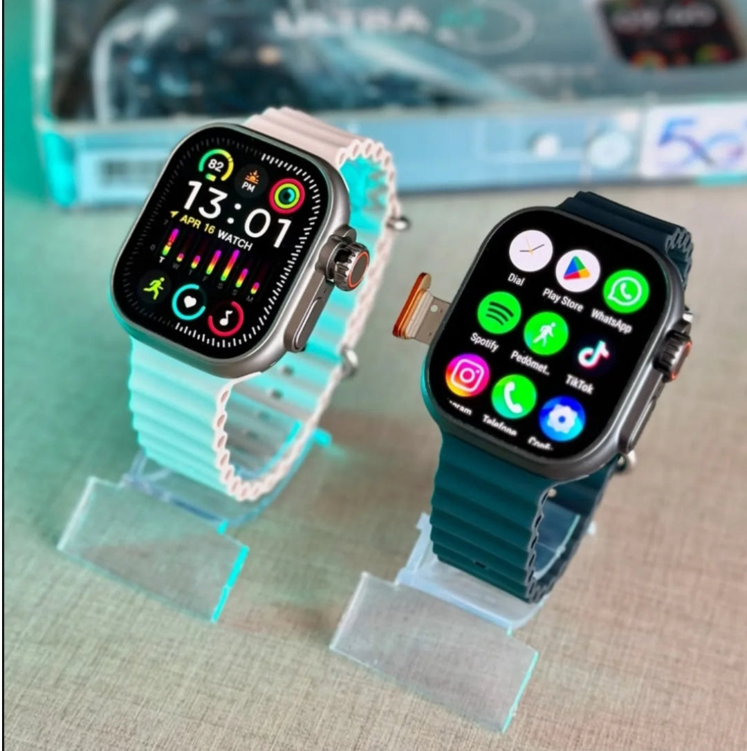 Smartwatch 5g - 7 Pulseiras - Capa de proteção + Fone Bluetooth