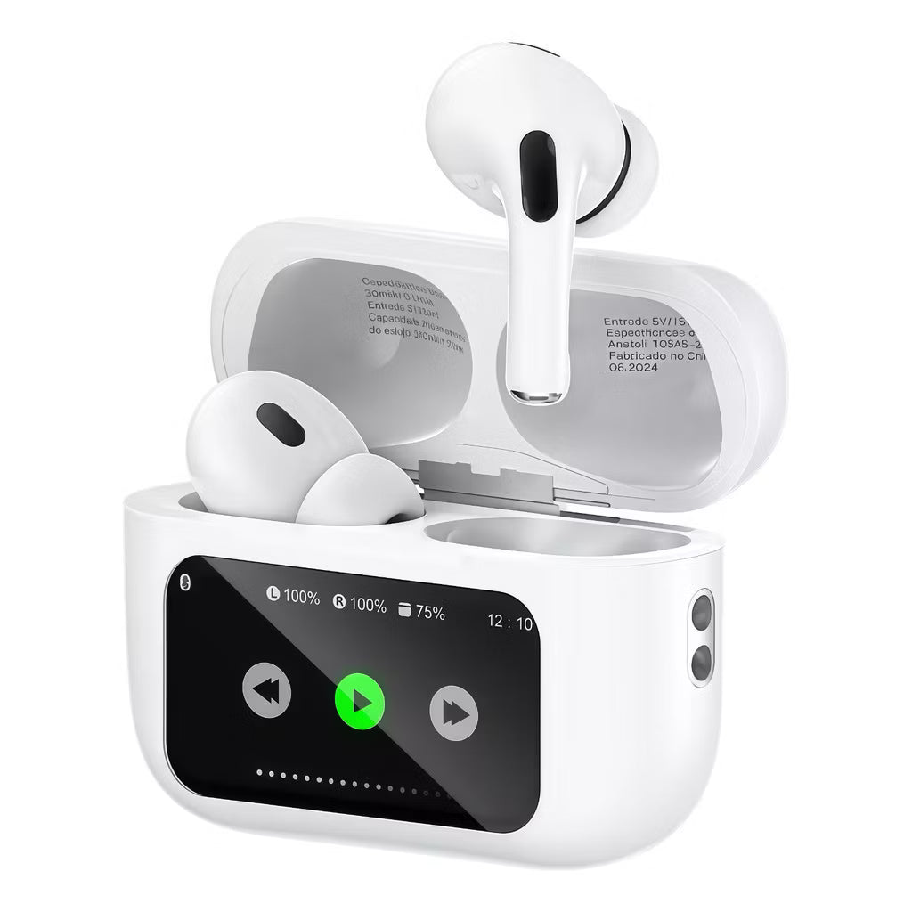 Fone bluetooth com tela touch