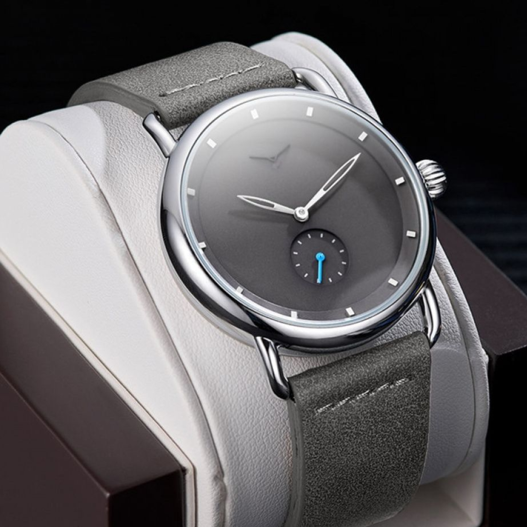 RELÓGIO MINIMALISTA LEGACY MILANO PULSEIRA DE COURO