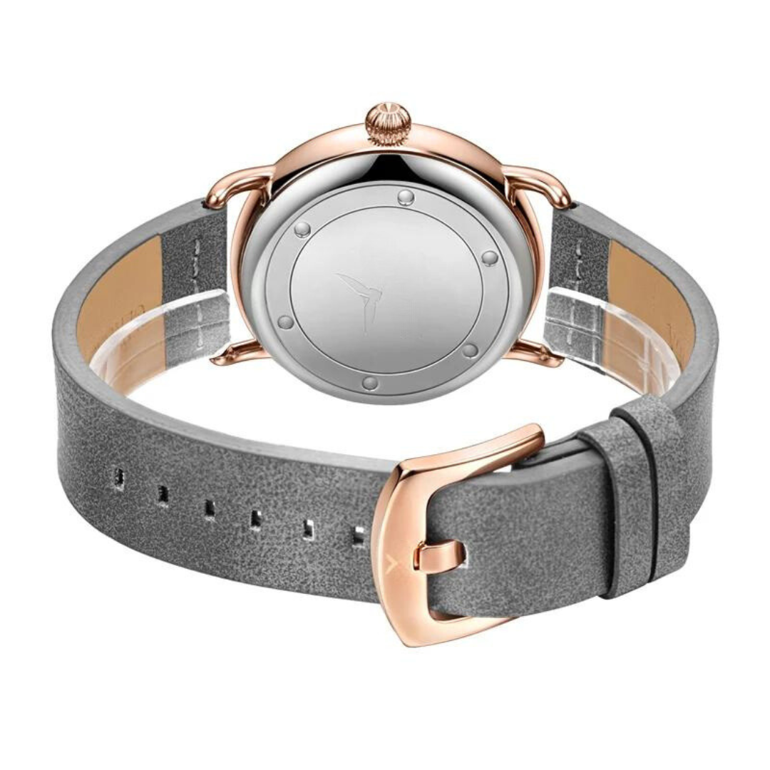 RELÓGIO MINIMALISTA LEGACY MILANO PULSEIRA DE COURO