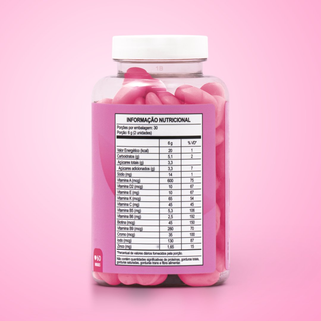 Gummy® Hair - Mix Sabores 180 g