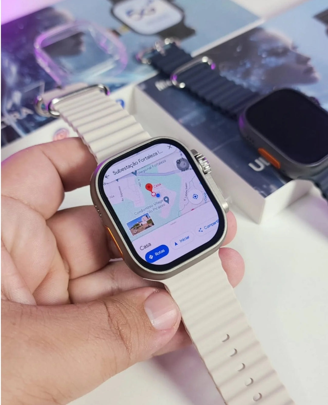 Smartwatch 5g  - 7 Pulseiras - Capa de proteção + Fone Bluetooth