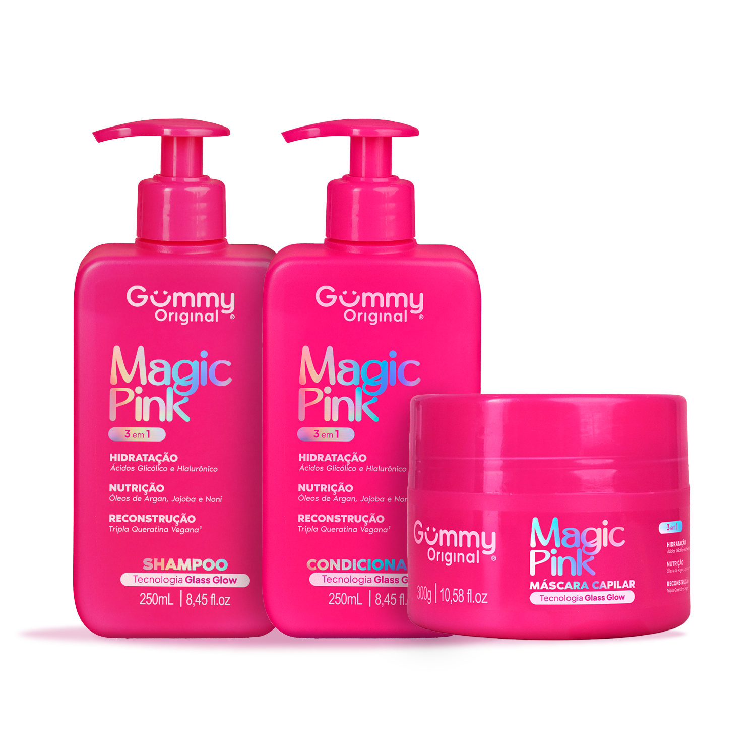 Kit Gummy® Tratamento 3 em 1