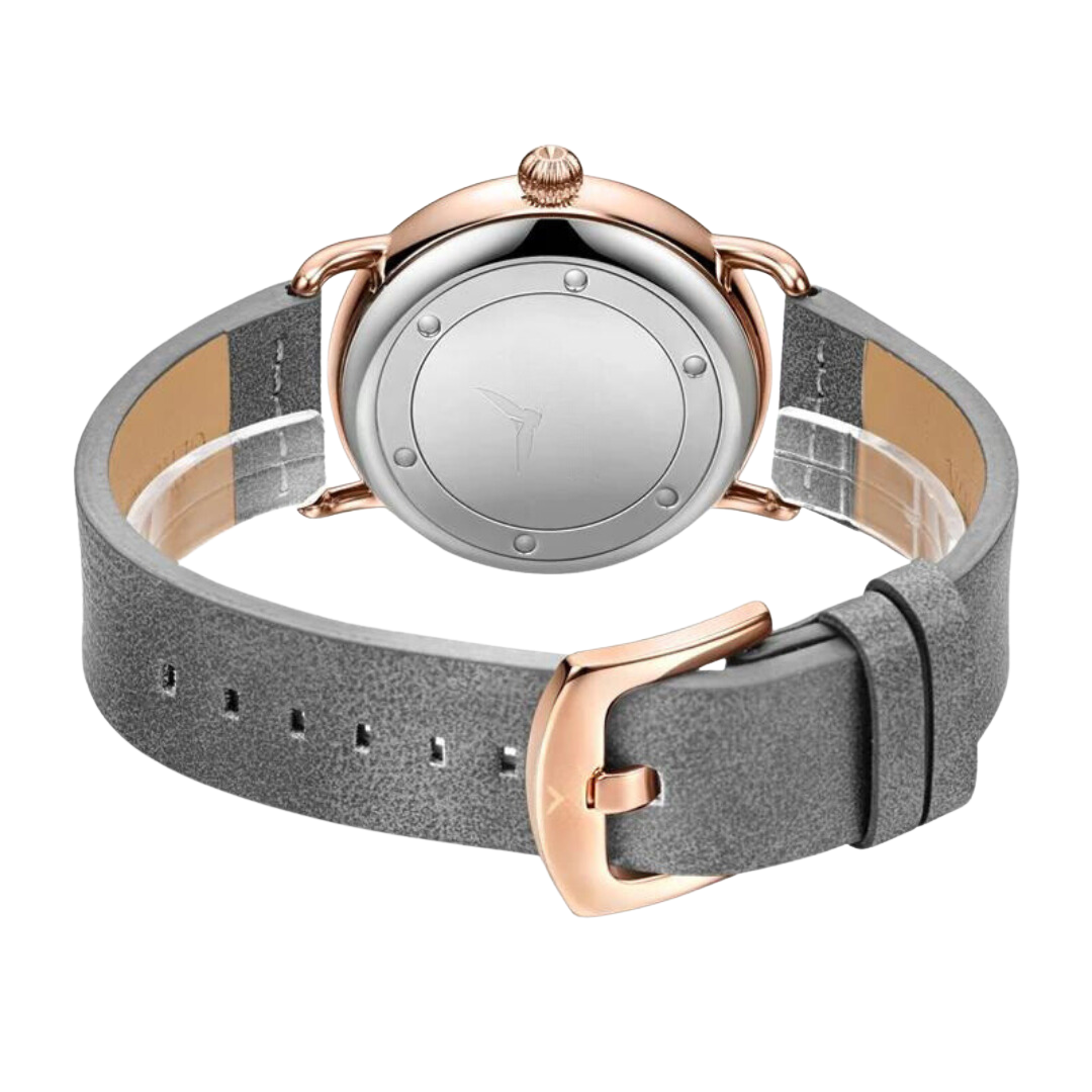 RELÓGIO MINIMALISTA LEGACY MILANO PULSEIRA DE COURO