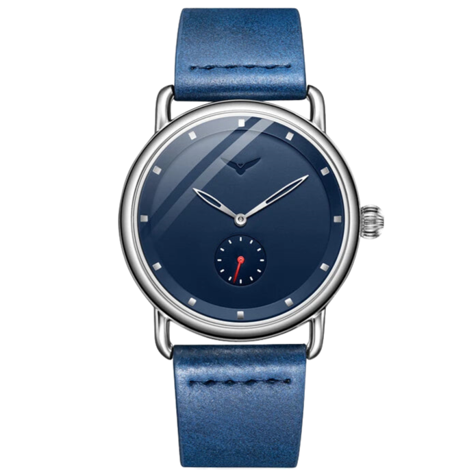 RELÓGIO MINIMALISTA LEGACY MILANO PULSEIRA DE COURO