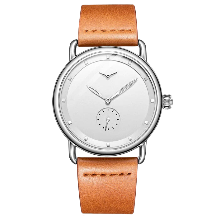 RELÓGIO MINIMALISTA LEGACY MILANO PULSEIRA DE COURO