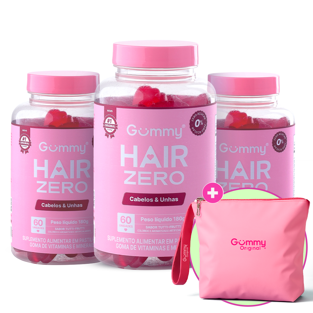 3 Gummy® Hair 180g + Necessaire