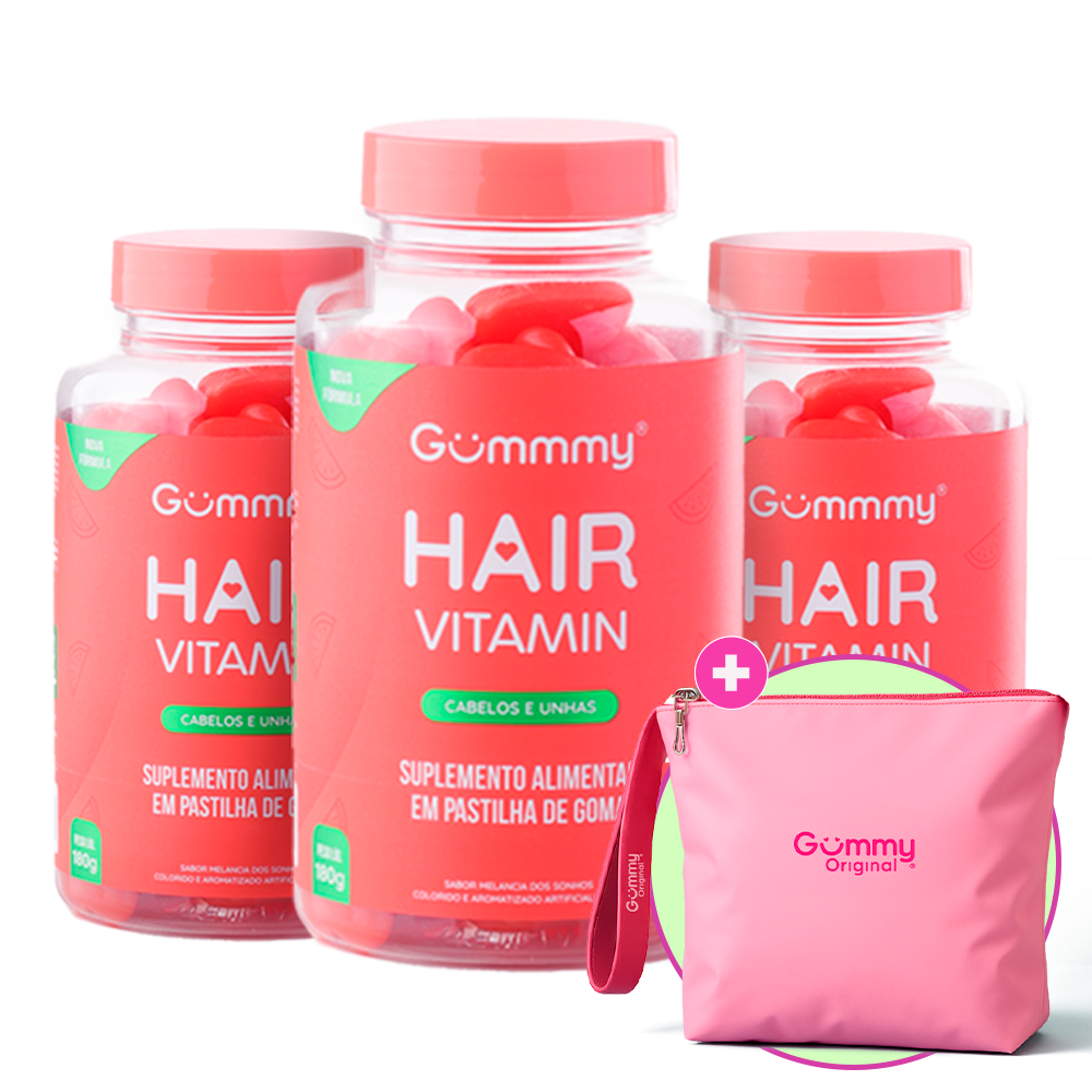 3 Gummy® Hair 180g + Necessaire