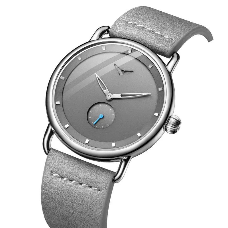 RELÓGIO MINIMALISTA LEGACY MILANO PULSEIRA DE COURO