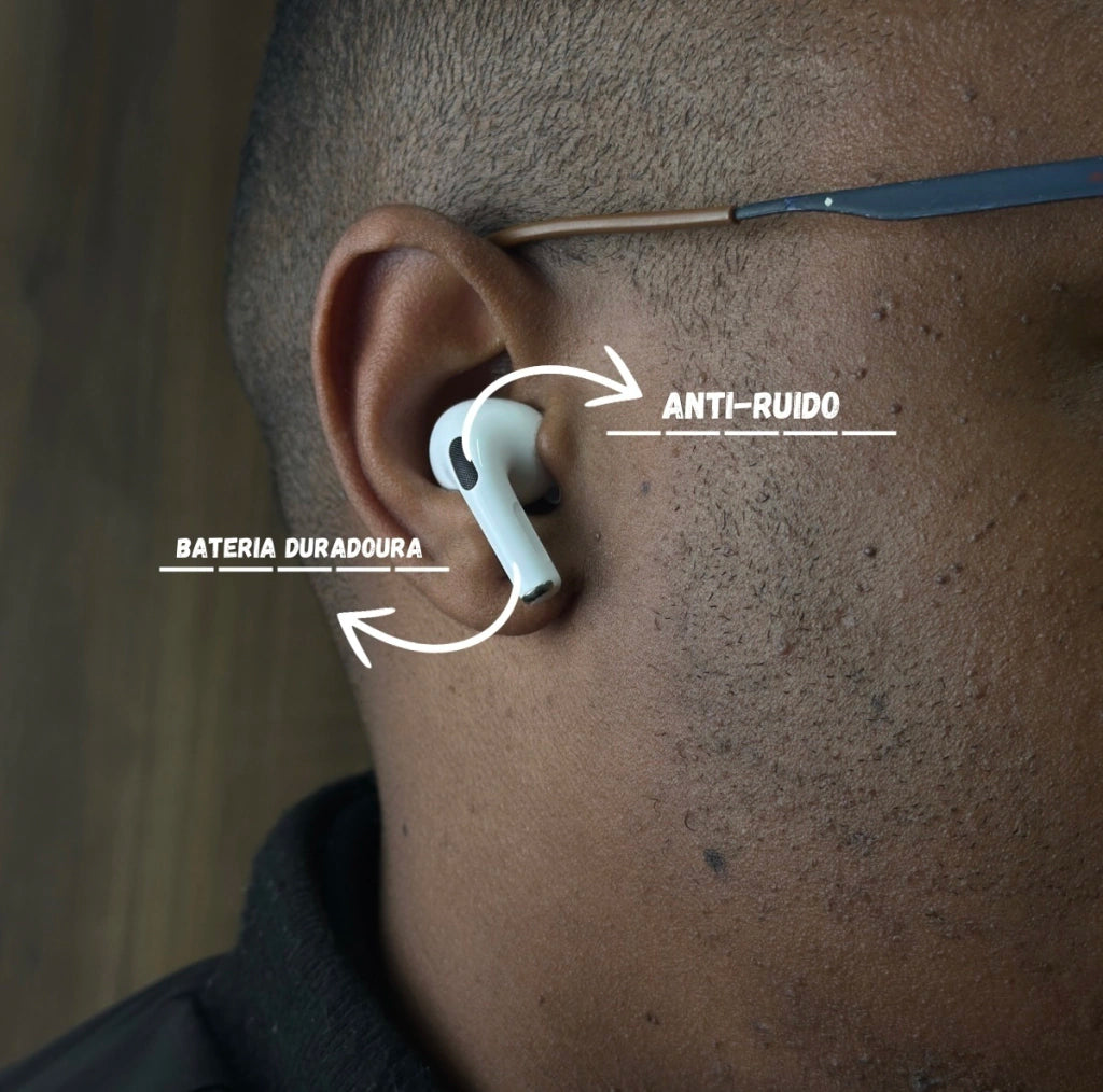 Fone bluetooth com tela touch