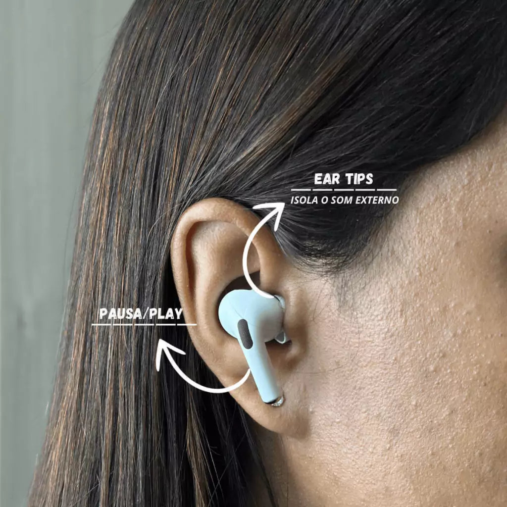 Fone bluetooth com tela touch