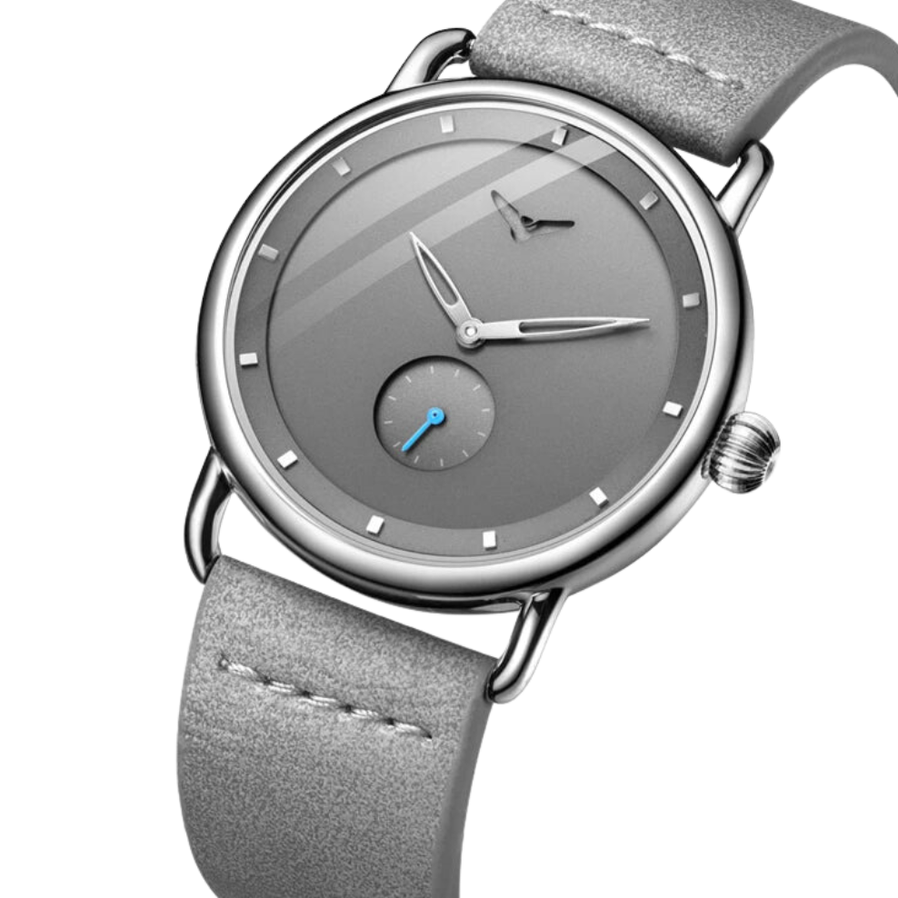 RELÓGIO MINIMALISTA LEGACY MILANO PULSEIRA DE COURO