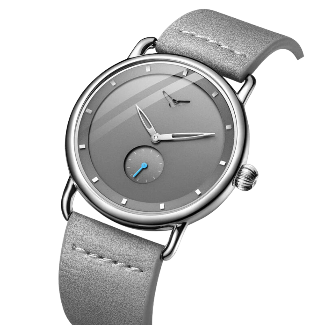RELÓGIO MINIMALISTA LEGACY MILANO PULSEIRA DE COURO